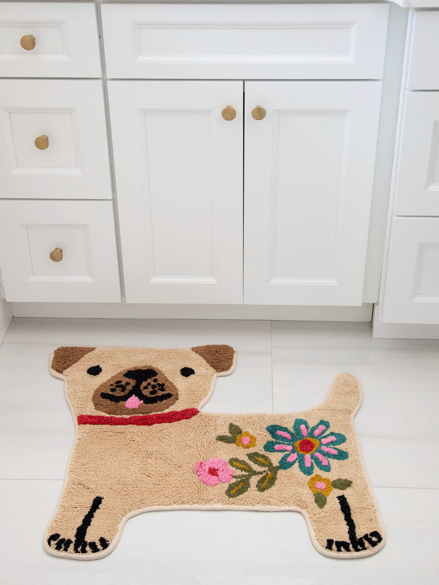 Tufted Cotton Bath Mat - Dog | Natural Life
