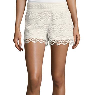 a.n.a® Lace Crochet Shorts - Tall | JCPenney