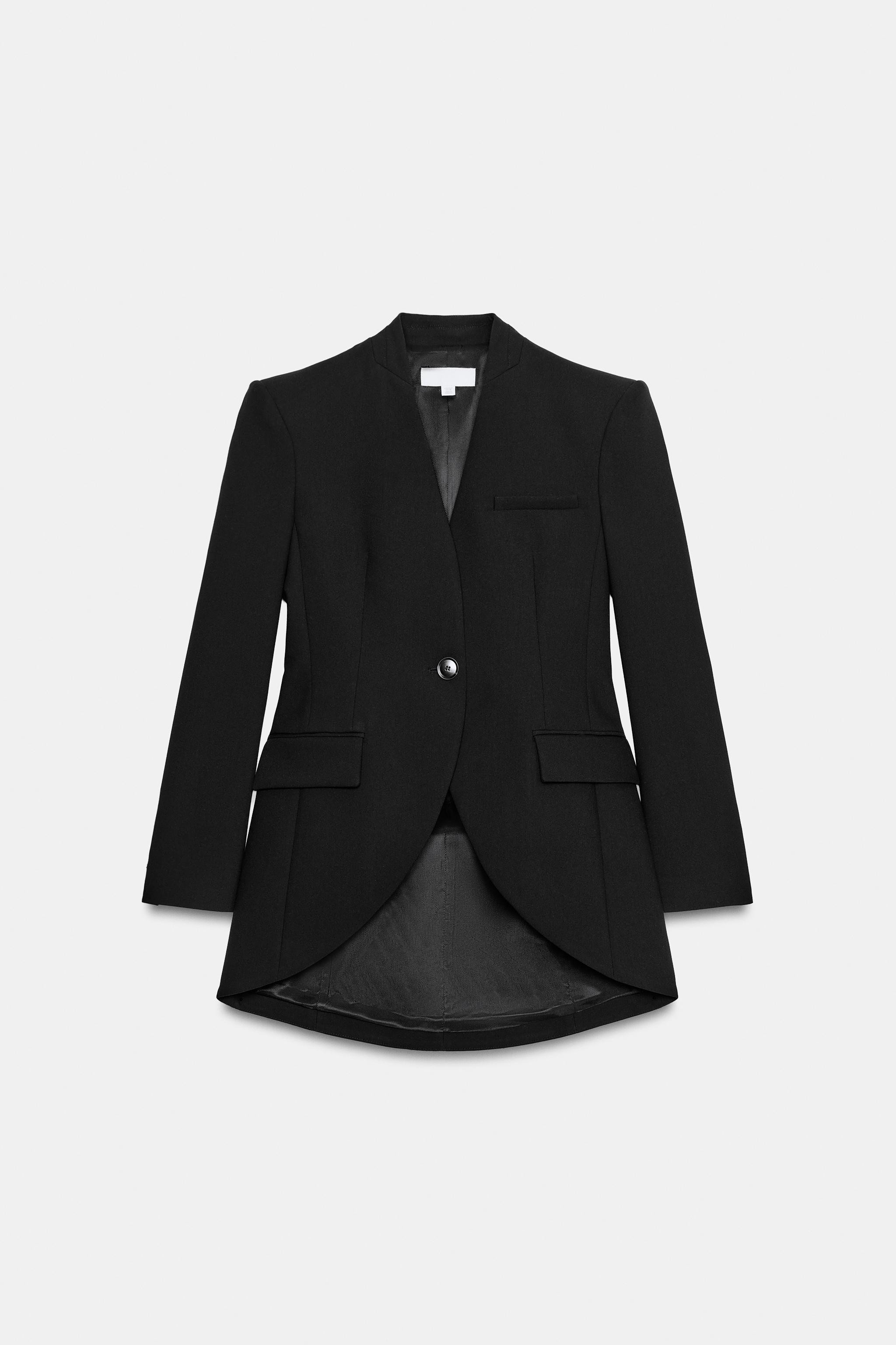 ASYMMETRIC PADDED SHOULDER BLAZER | Zara US