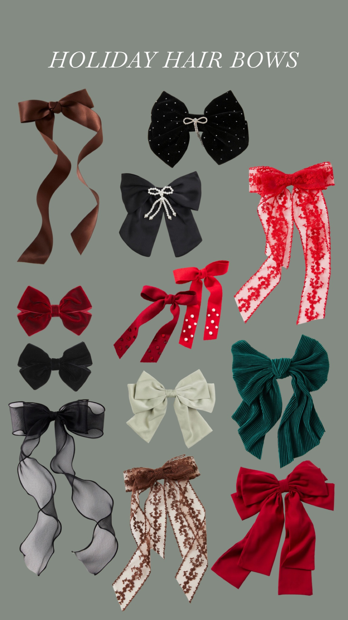cutest hair bows for the holiday season! 

#LTKSeasonal #LTKHoliday