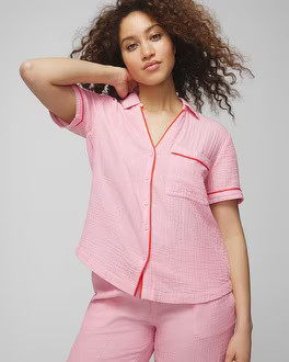 Short-Sleeve Notch Collar | SOMA