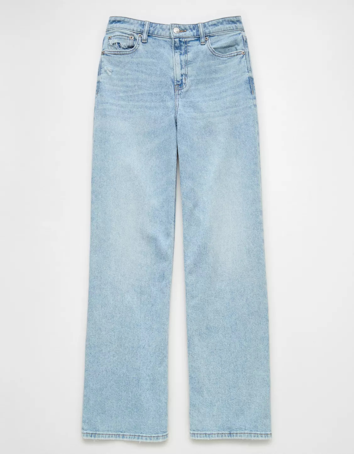 AE Dreamy Drape Stretch Super High-Waisted Baggy Wide-Leg Jean | American Eagle Outfitters (US & CA)