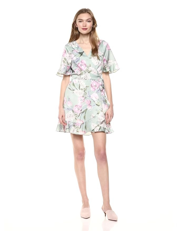 Show Me Your Mumu Women's Evelyn Mini Wrap Dress | Amazon (US)