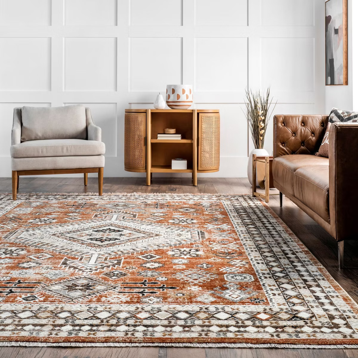 Nuloom Vanesa Transitional Medallion Fringe Indoor Area Rug | Target