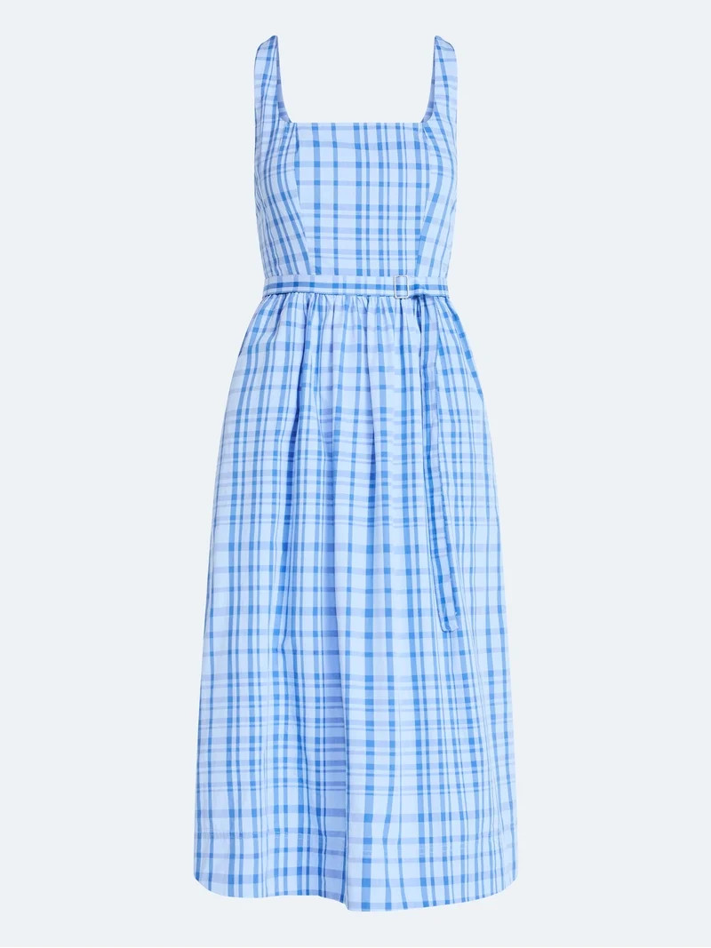 Free Assembly Women’s and Women's Plus Sleeveless Belted Cotton Midi Dress, Sizes XS-4X | Walmart (US)