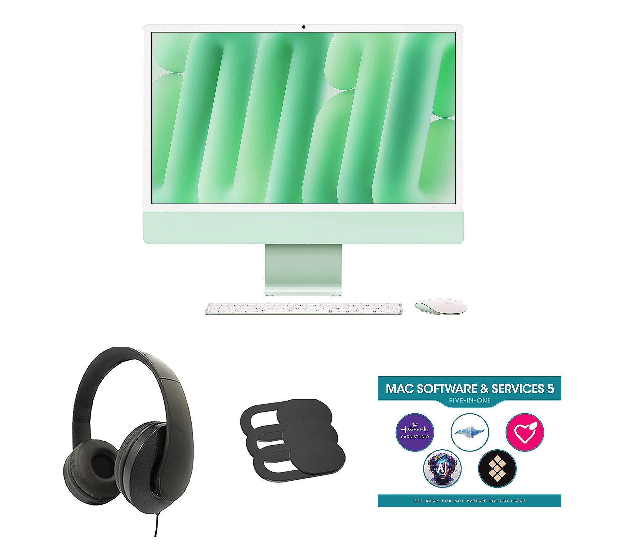 Apple iMac 24"" M4 10-Core CPU 10-Core GPU 256GB 16GB Bundle | QVC