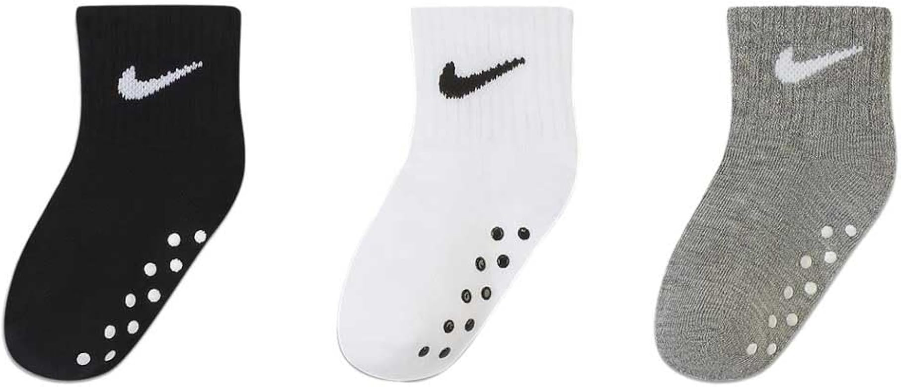 Nike Baby Girls' Ankle Gripper Socks (3 Pairs) | Amazon (US)