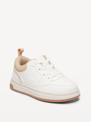 Faux-Leather Lace-Up Sneakers for Toddler Boys | Old Navy (US)