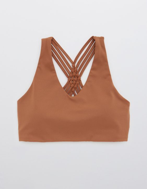 OFFLINE Real Me Macrame Sports Bra | American Eagle Outfitters (US & CA)