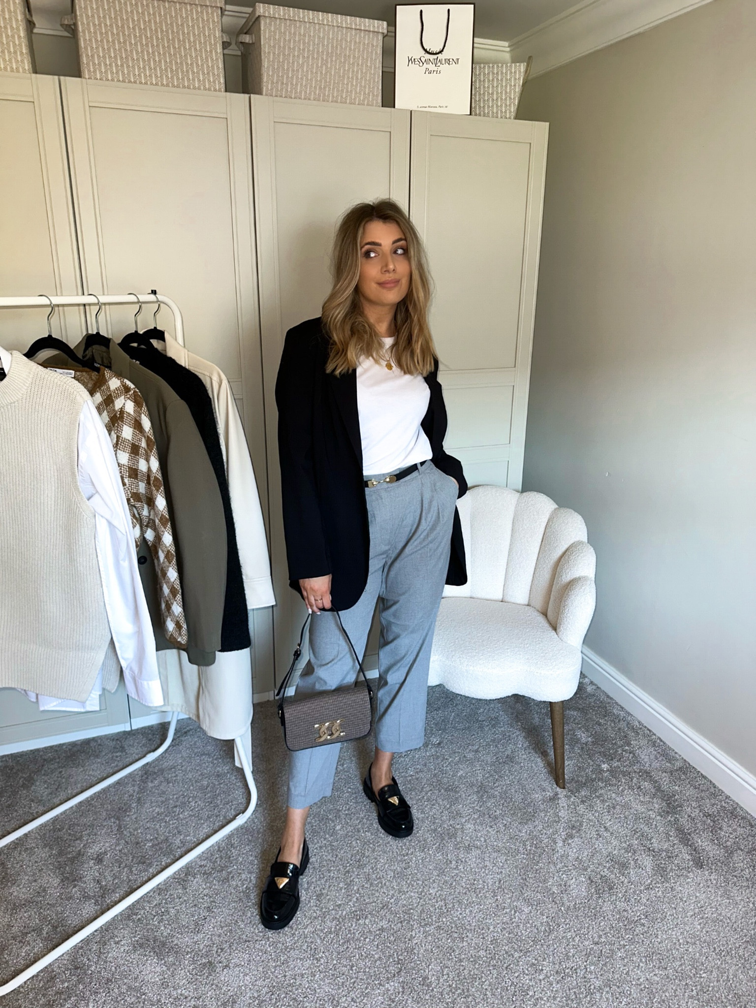 Classic tailoring makes for easy dressing ✔️

Black Blazer / White T-Shirt / Grey Trousers / Black Loafers

#LTKunder50 #LTKeurope #LTKstyletip