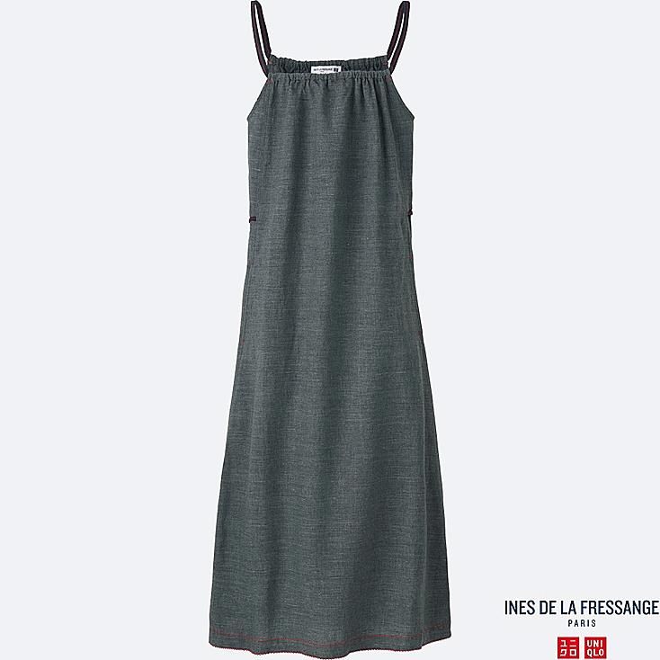 UNIQLO Women's Idlf Cotton Linen Slip Dress, Gray, XS | UNIQLO (US)