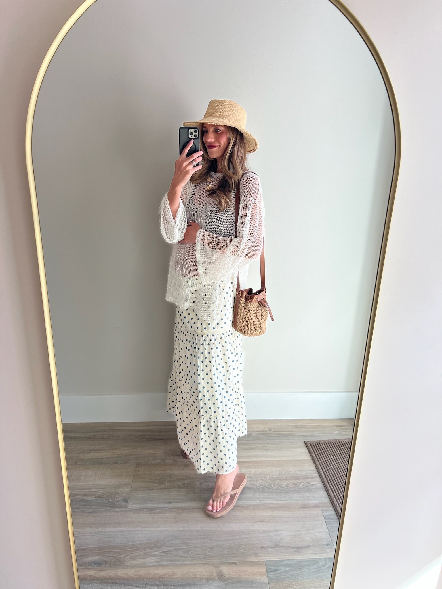 (3/5) One skirt, Five ways! Wearing the skirt as a coverup for the day and can dress up for dinner at night!

Wearing a size small skirt 🤍

#LTKBump #LTKootd #LTKgrwm