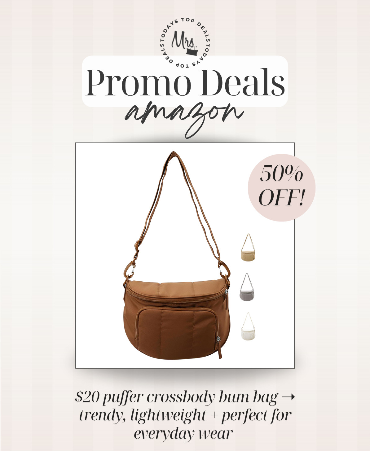 $20 puffer crossbody bum bag ➝ trendy, lightweight + perfect for everyday wear  

 #LTKgrwm #LTKSeasonal #LTKSaleAlert