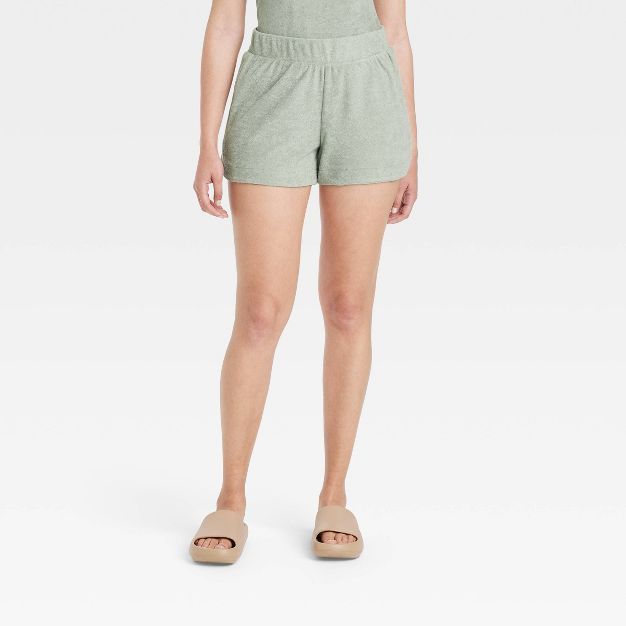 Women's Mid-Rise Pull-On Shorts - A New Day™ Green | Target