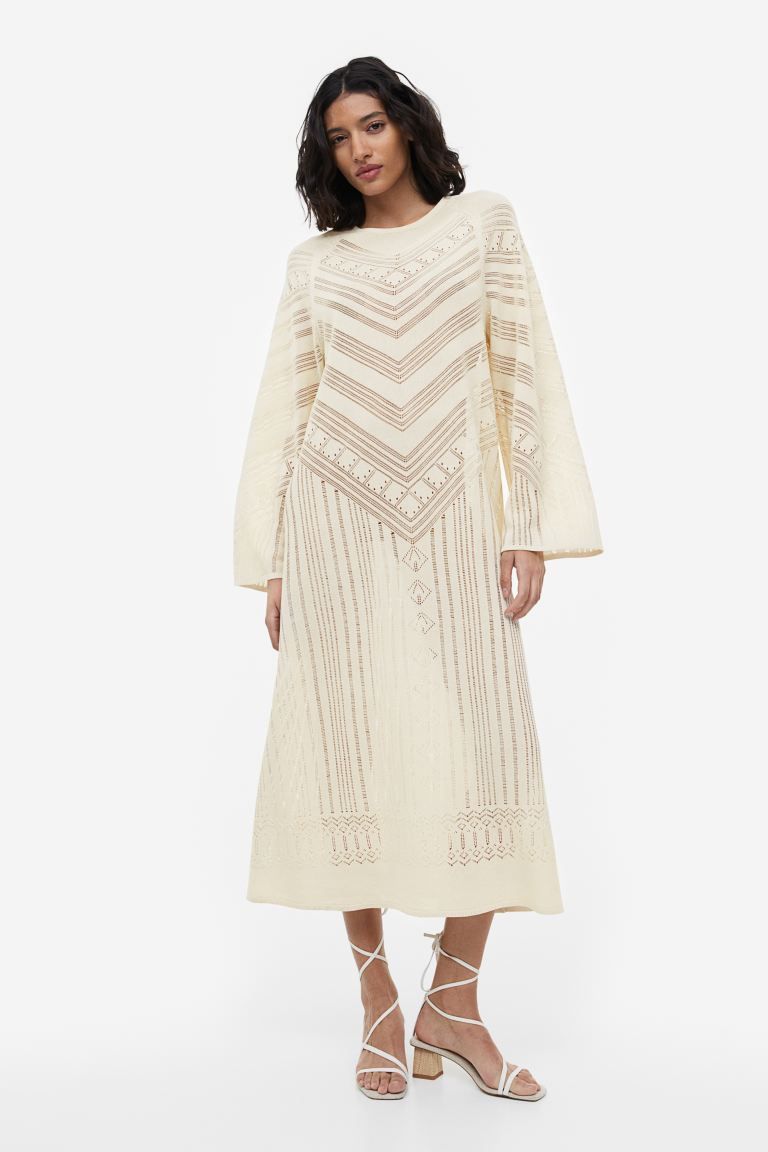 Pointelle-knit A-line dress | H&M (US)