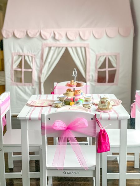 Galentine’s tea party for little girls! Super cute gift for girls for Valentine’s Day! 

#LTKhome #LTKkids #LTKSeasonal