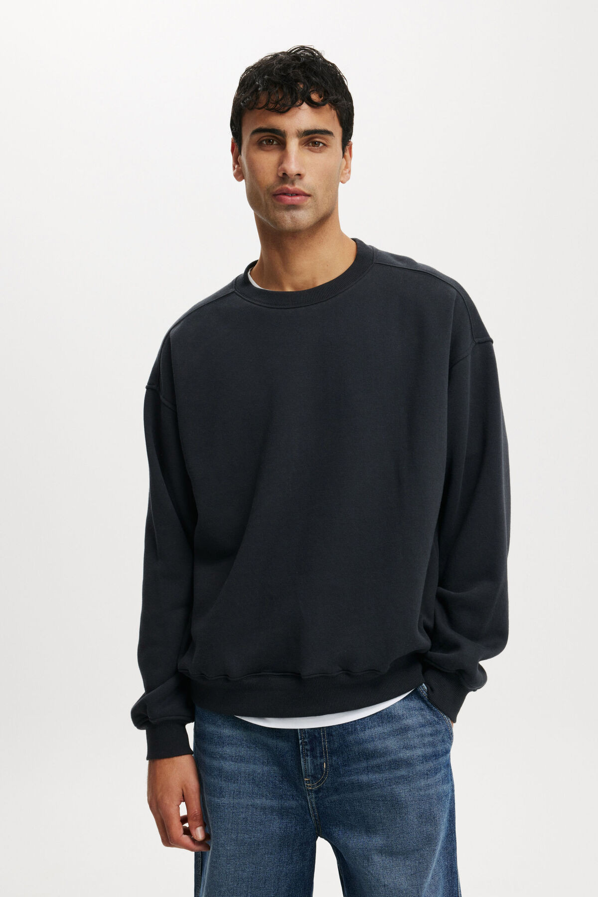 Box Fit Crew Sweater | Cotton On (US)