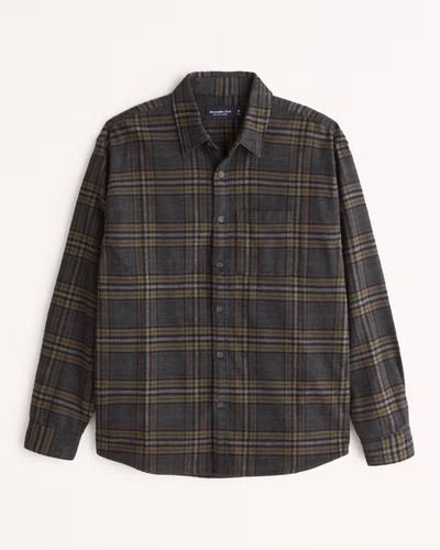 Men's 90s Relaxed Flannel | Men's New Arrivals | Abercrombie.com | Abercrombie & Fitch (US)