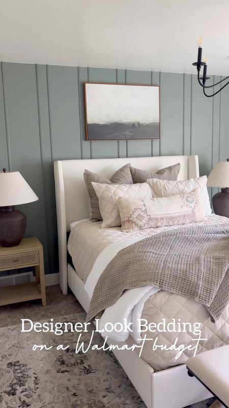 Designer look bedding on a budget from @walmart! #AD #WalmartHome My top selling cross-stitch quilt is now available in an oversized bedspread size! Comes in other colors too! And love this beige gauze quilt 😍

#LTKhome #LTKSeasonal #LTKfindsunder50