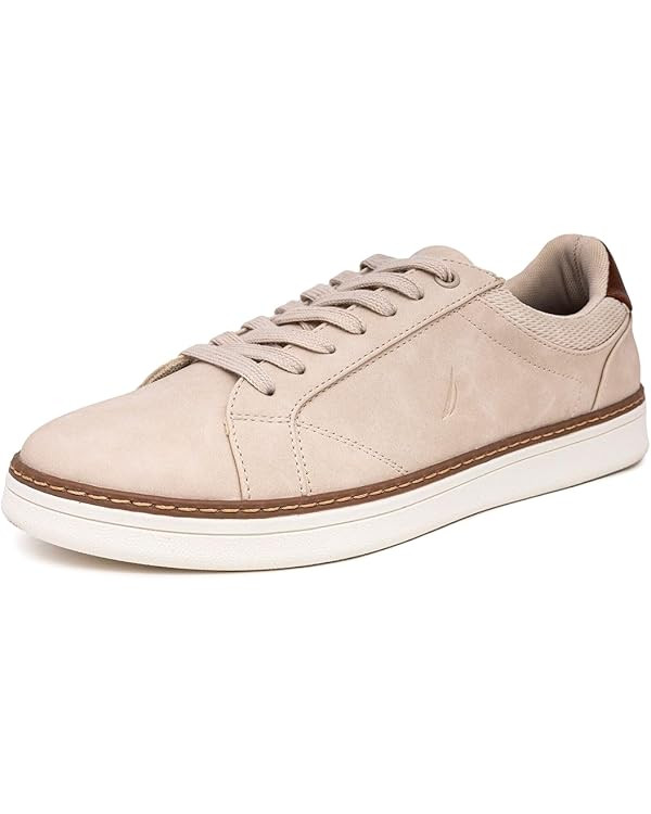 Nautica Men’s Casual Fashion Sneakers – Low Top Tennis Lace-Up Walking Shoes with Comfort Ins... | Amazon (US)