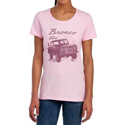 Women's Ford Bronco Wild West T-Shirt, Pink, Medium | Target