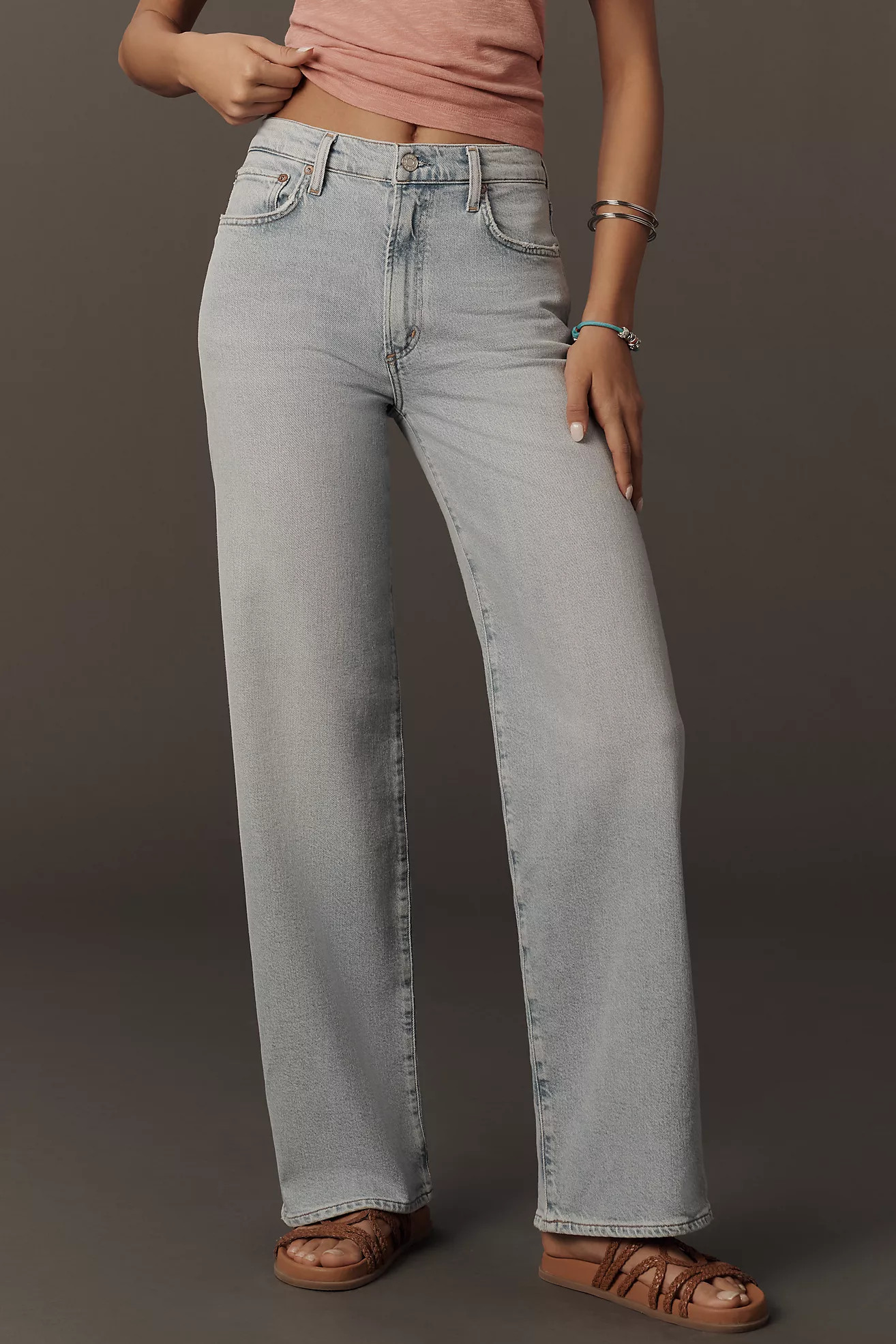 AGOLDE Harper High-Rise Wide-Leg Jeans | Anthropologie (US)