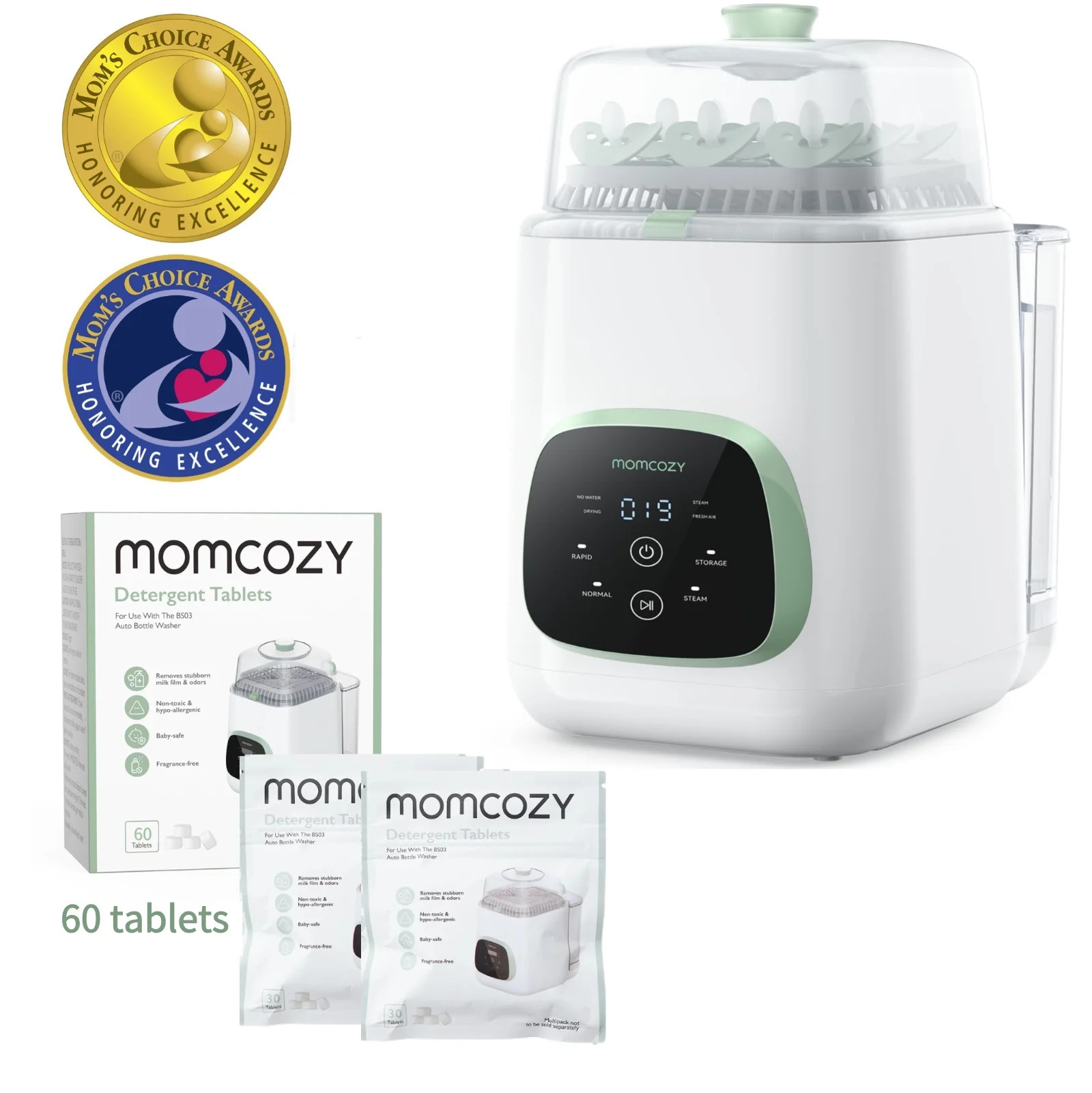 Momcozy KleanPal Pro Baby Bottle Washer, Sterilizer & Dryer Combo for Easy Cleaning, Bottle Washe... | Walmart (US)