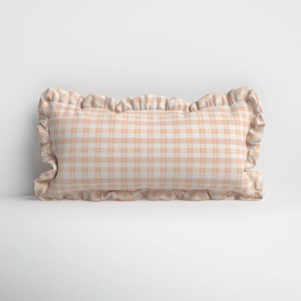 Carran Ruffled Cotton Lumbar Throw Pillow | Wayfair North America