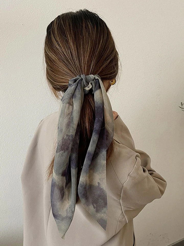 1pc Tie Dye Scarf Hair Tie | SHEIN