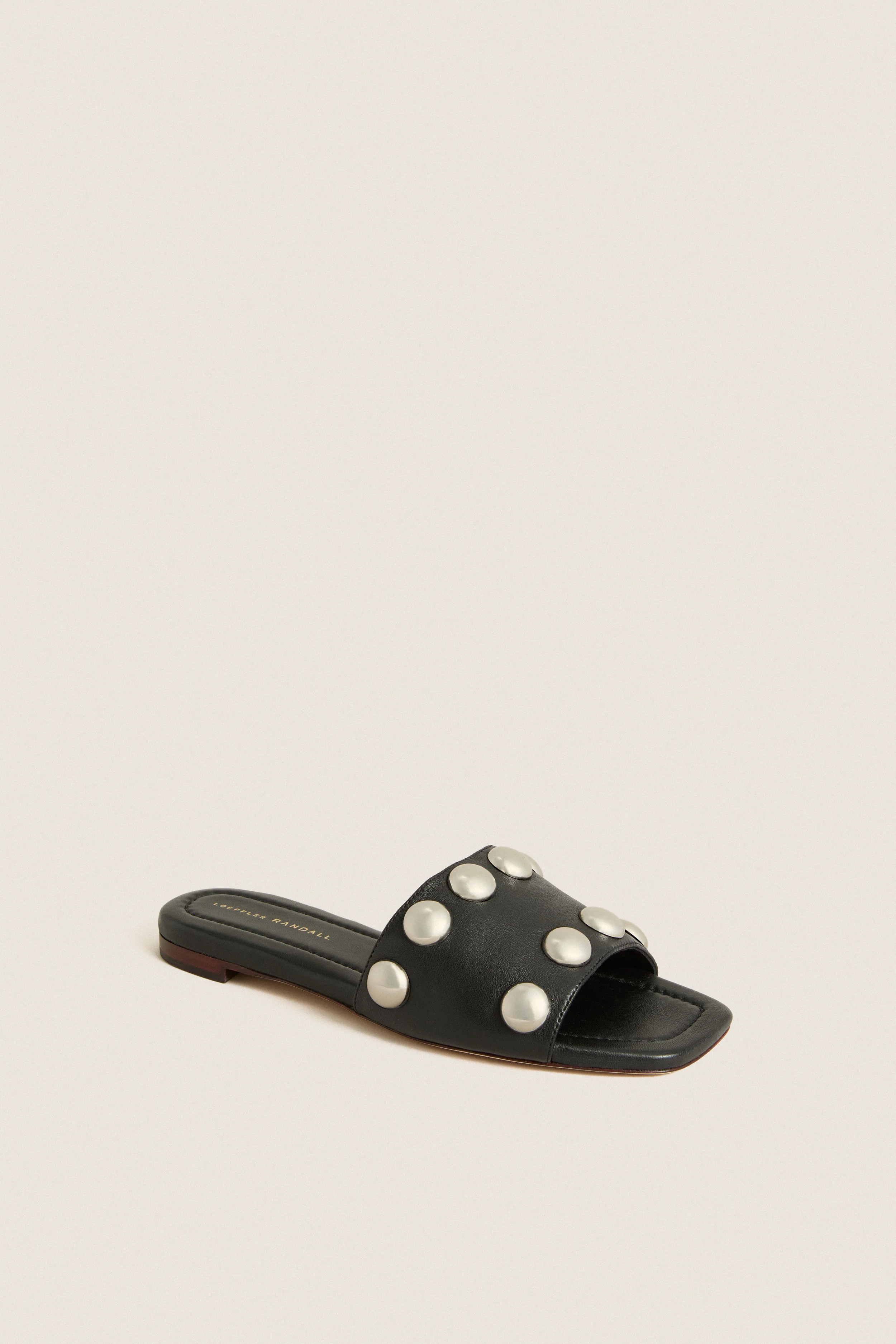 Black Nappa Studded Hayes Sandals | Tuckernuck (US)