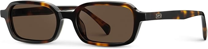 WearMe Pro WMP Eyewear – Women’s Slim Rectangular Sunglasses: 90s Compact Frame, Anti-Reflect... | Amazon (US)