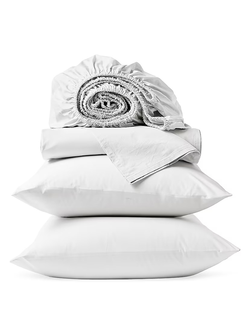 Coyuchi 300 TC Organic Percale Sheet Set | Saks Fifth Avenue