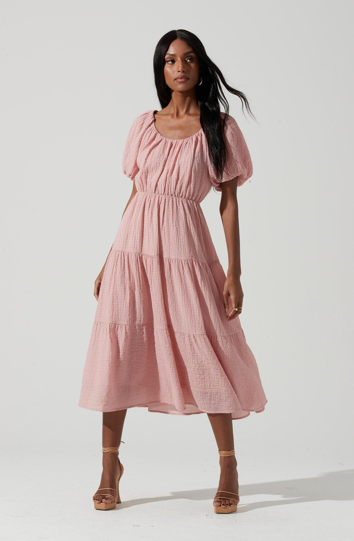 Smocked Tiered Maxi Dress | ASTR The Label (US)