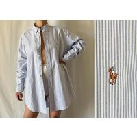 Late 1980S Polo Ralph Lauren Blue Label ""Yarmouth' Seersucker Striped Long Sleeve Cotton Oxford But | Etsy (US)