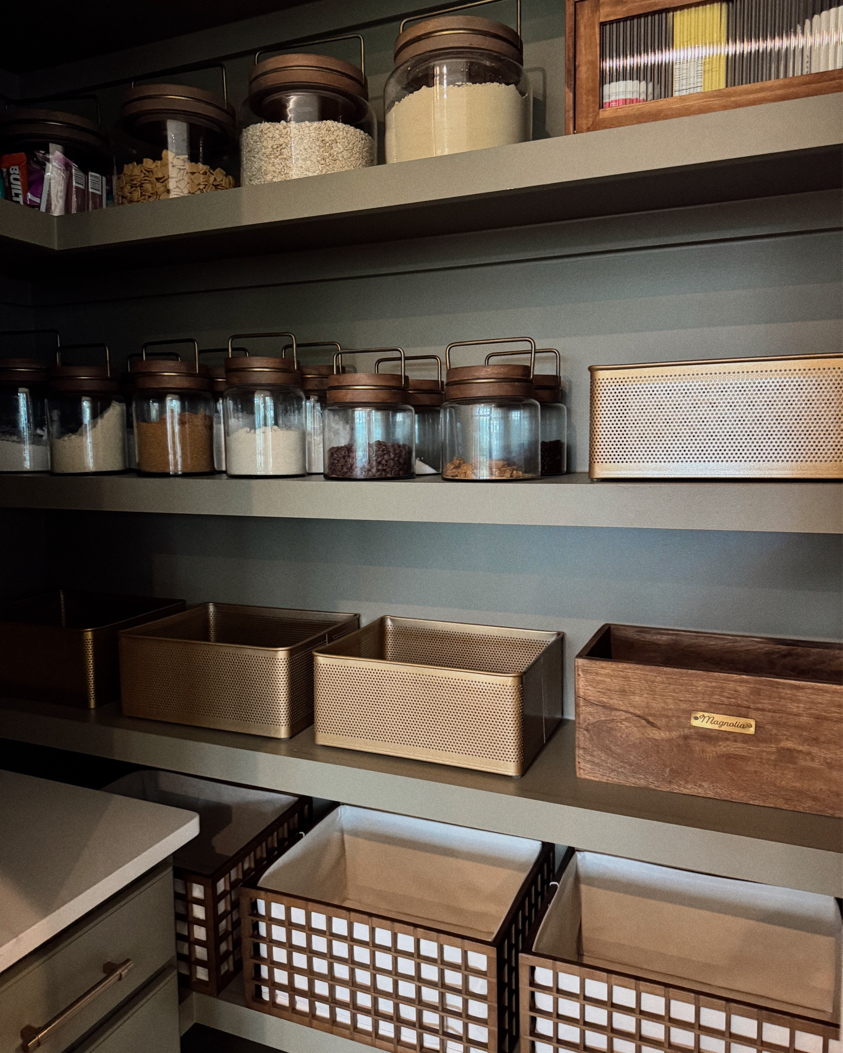 Pantry makeover!!!!! Paint color is country tweed by SW 