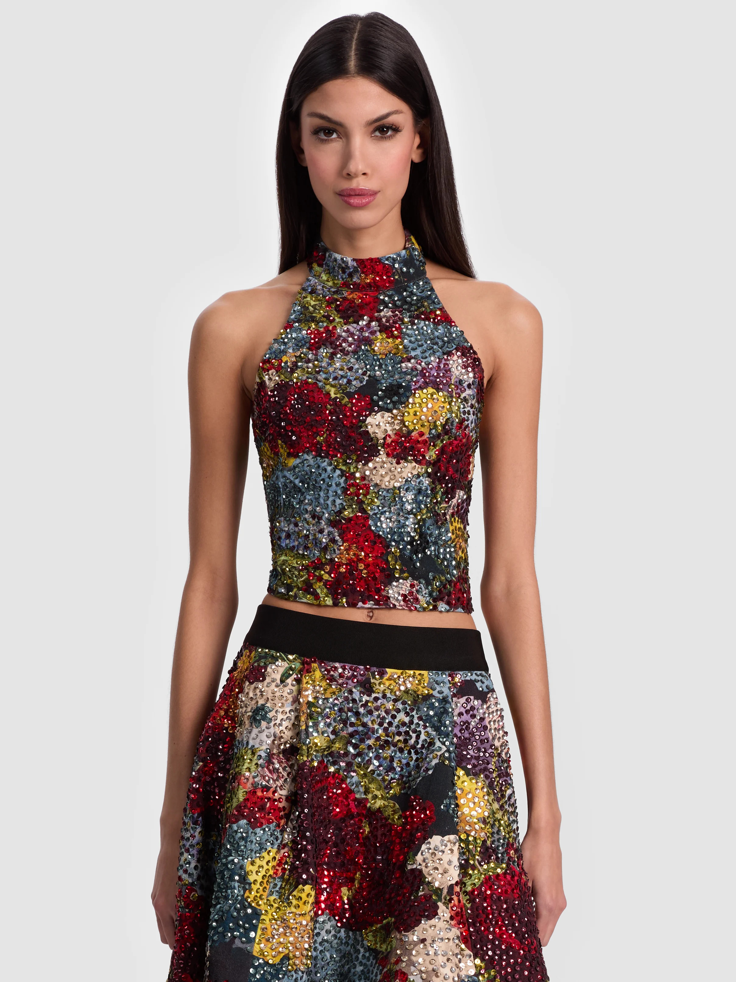 alice + olivia GATZ EMBELLISHED TOP | Alice + Olivia