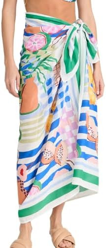 Talakeno Womens Swimwear Cover Up Skirt 67x45 Summer Beach Long Sarong Swimsuit Floral Pareo Biki... | Amazon (US)