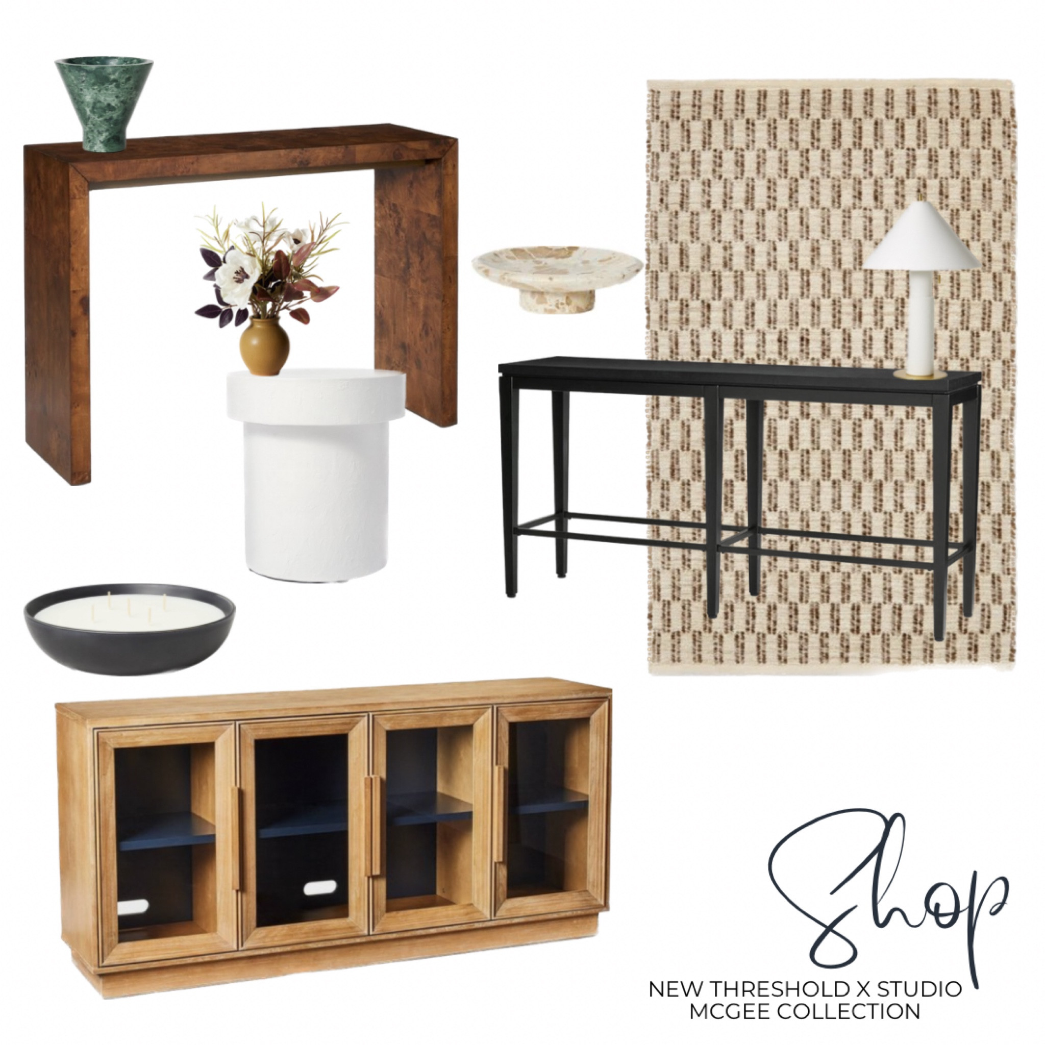 Your friendly neighborhood decorator here! Studio Mcgee X Threshold at Target has dropped a new collection. It mixes modern with traditional and I am obsessed with the tables and  tabletop accessories that they came up with! Here are some options styled for you, you’re welcome! 😘 

#LTKstyletip #LTKhome #LTKFind