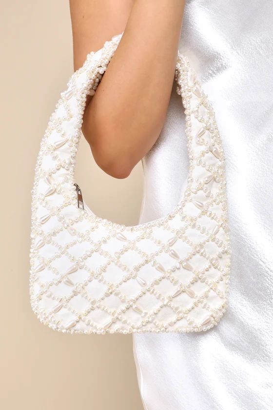 Total Elegance Ivory Pearl Shoulder Bag | Lulus