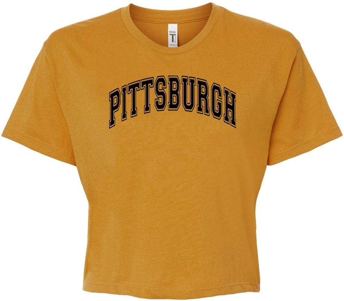 Arch Pittsburgh Crop Tee Shirt Women's | Amazon (US)