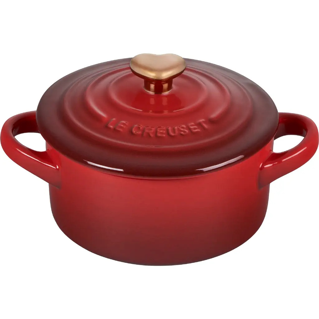 Le Creuset Mini Round Stoneware Baking Dish in Cerise at Nordstrom, Size 8 | Nordstrom