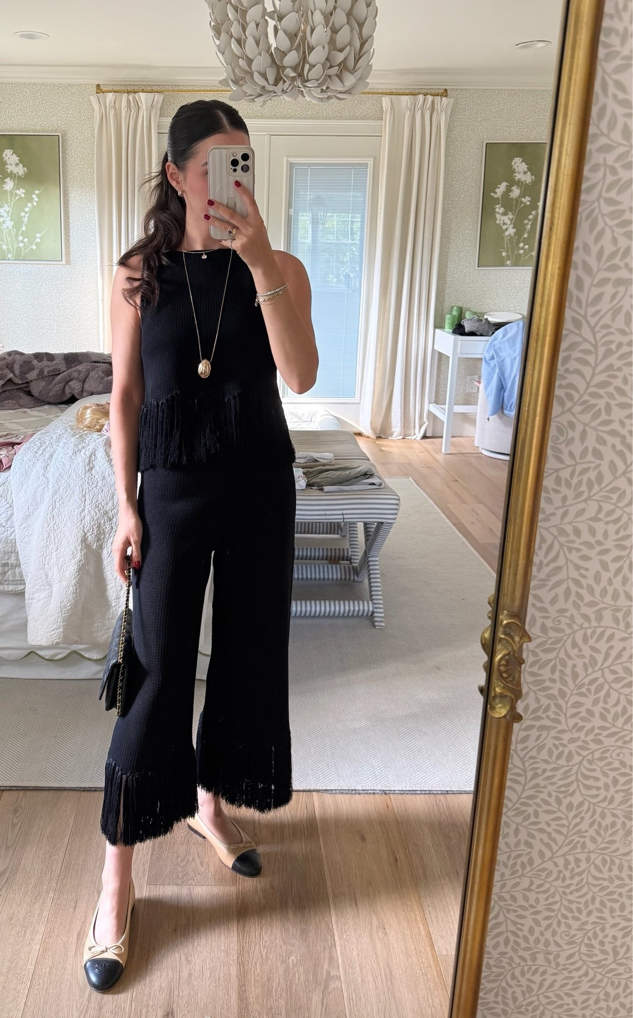 OOTD! Loving this set from English Factory 🖤 Necklace is H&M but it’s out of stock so I’ve linked some similar!

#LTKootd