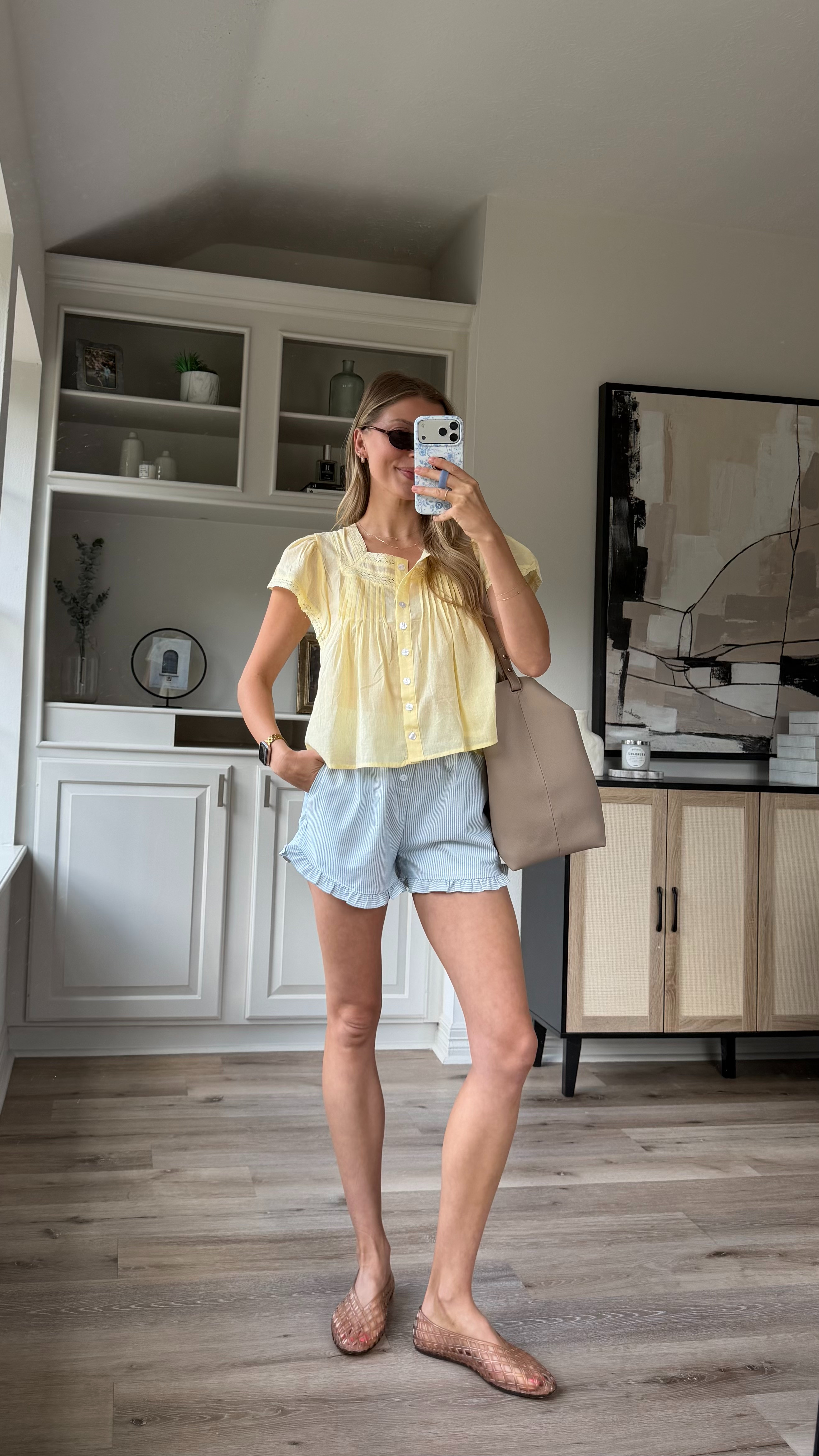 Cute casual summer ootd | S in top, and boxer shorts
 

 #LTKootd #LTKmomlife