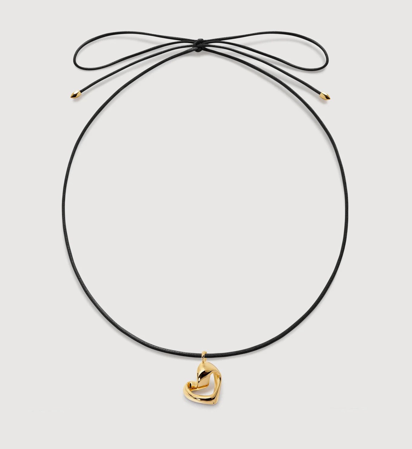 Infinity Heart Cord Necklace | Monica Vinader (US)