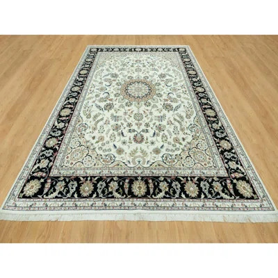 Carlston One-of-a-Kind Rectangle 9' X 12'2" New Age Wool Area Rug Ivory | Wayfair North America