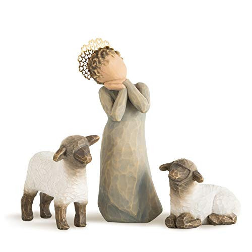 Willow Tree Little Shepherdess, Sculpted Hand-Painted Nativity Figures, 3-Piece Set | Amazon (US)