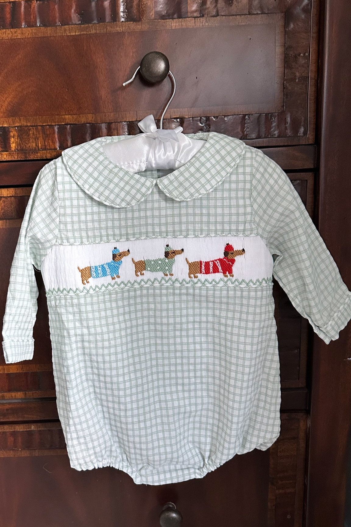 Adorable embroidered and smocked baby boy bubble by Little Sloans 🐾

#LTKFindsUnder100 #LTKBaby #LTKStyleTip