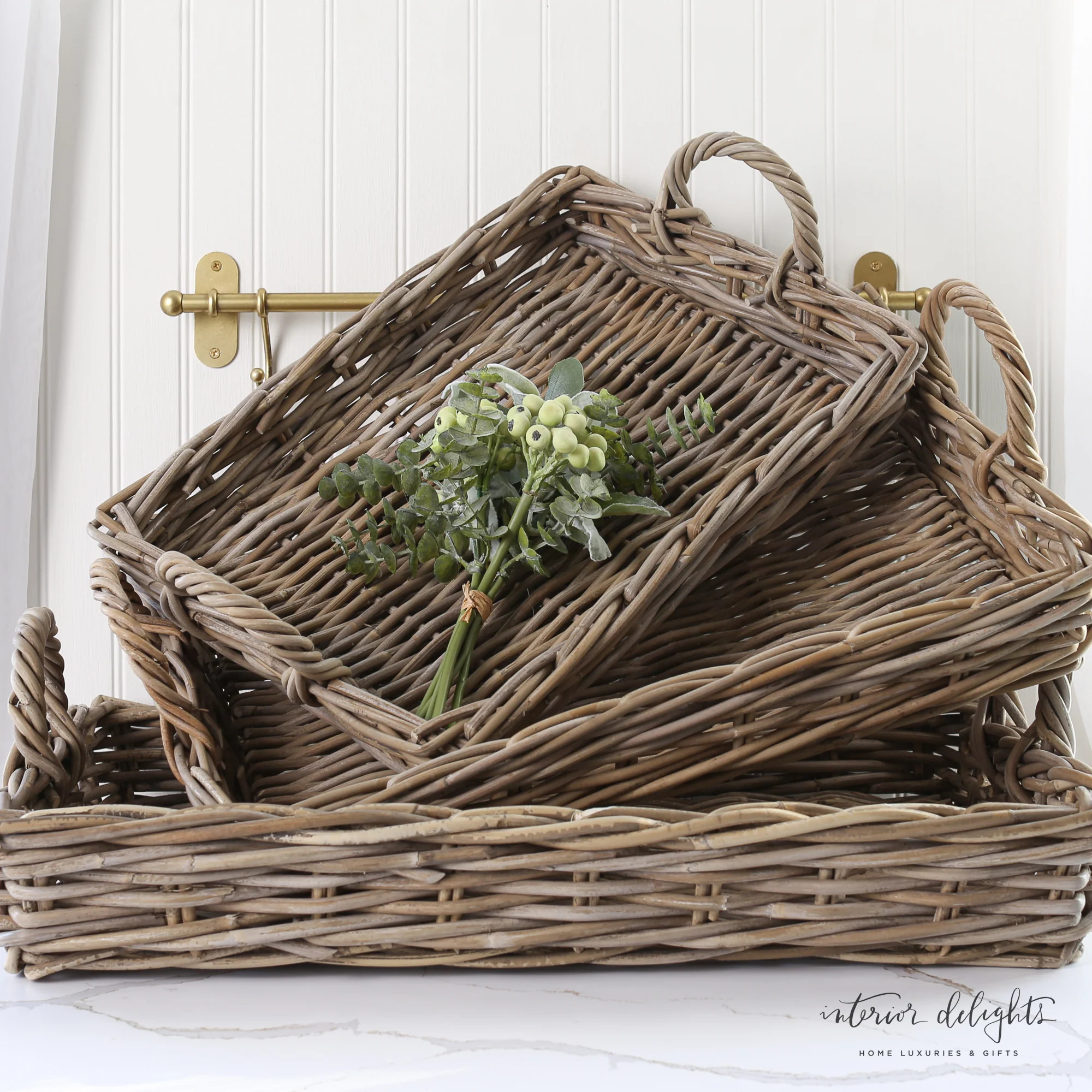 Nesting Willow Trays- Set of 3 | Interior Delights