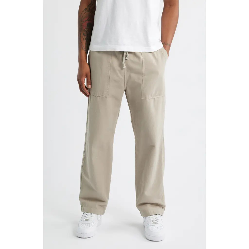 Service Works Organic Cotton Canvas Drawstring Chef Pants in Stone at Nordstrom, Size Xx-Large | Nordstrom