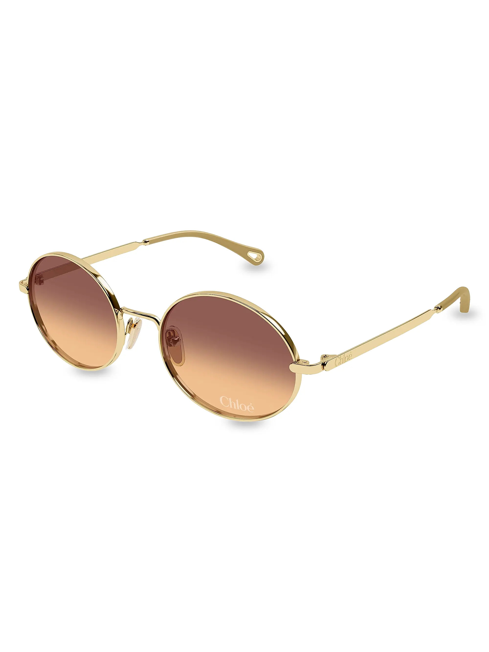 Aly Petit 55MM Round Sunglasses | Saks Fifth Avenue